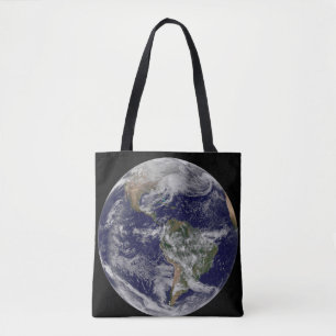 Tote Bag Terre Pleine Montrant Une Puissante Tempête D'Hive