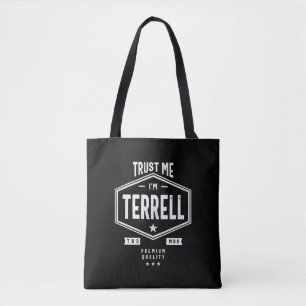Tote Bag Terrell Nom personnalisé Anniversaire Cadeau