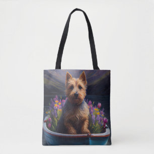 Tote Bag Terrier australien à Paddle : Une aventure Pittore
