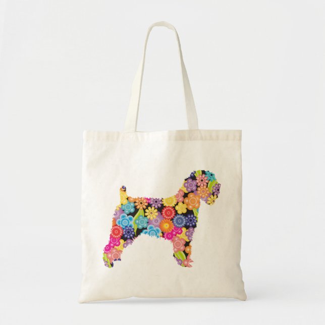 Tote Bag Terrier blond comme les blés doucement enduit (Devant)