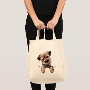 Tote Bag Terrier frontalier KiniArt