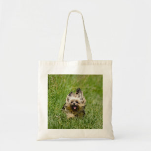 Tote Bag Terrier Yorkshire mignon Traversant L'Herbe