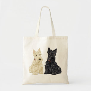 Tote Bag Térriers écossais roux et noirs