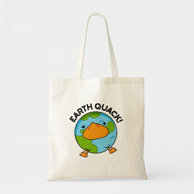 Tote Bag Terthquack Funny Tremblement de terre jeu (Devant)