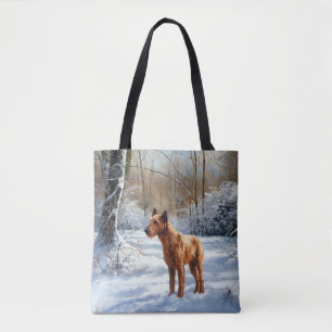 Tote Bag Tervier Irlandais Qu'il neige Noël