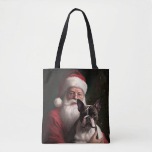 Tote Bag Tervueren de Boston avec le Père Noël Noël Festif
