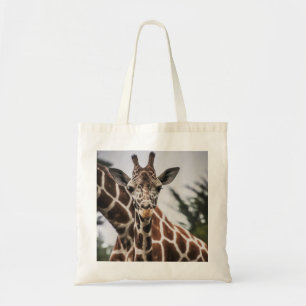 Tote Bag Tête de girafe Tirage de fourrure de girafe Animal