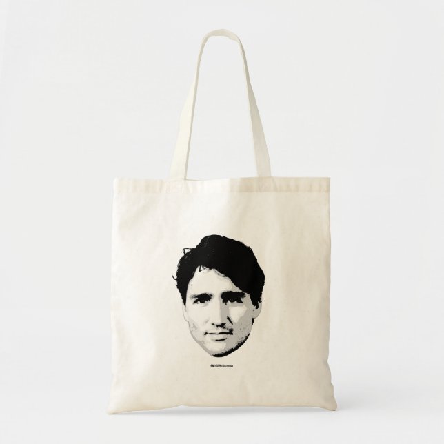 Tote Bag Tête de Justin Trudeau du premier ministre - .png (Devant)
