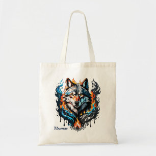 Tote Bag Tête de loup majestueux