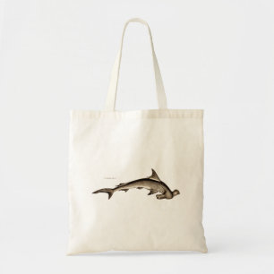 Tote Bag Tête de marteau vintage de requin de