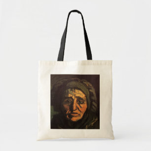 Tote Bag Tête de paysanne au bonnet de dentelle par Vincent