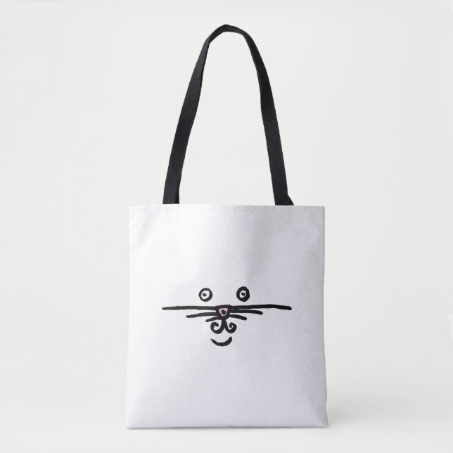 Tote Bag Tête et Queue (Devant)