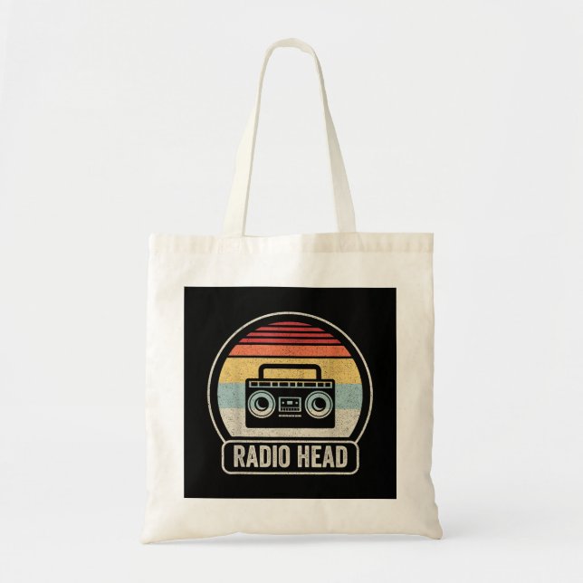 Tote Bag Tête radio Vintage (Devant)