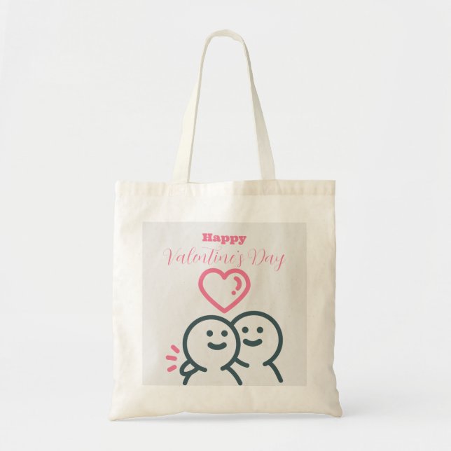 Tote Bag Tête ronde Saint-Valentin (Devant)