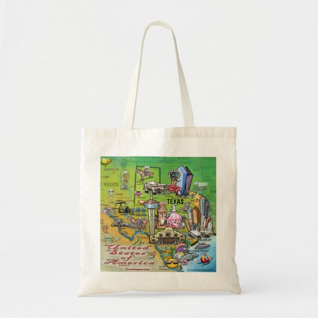Tote Bag Texas USA (Devant)