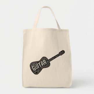 Tote Bag Texte des notes de musique de guitare