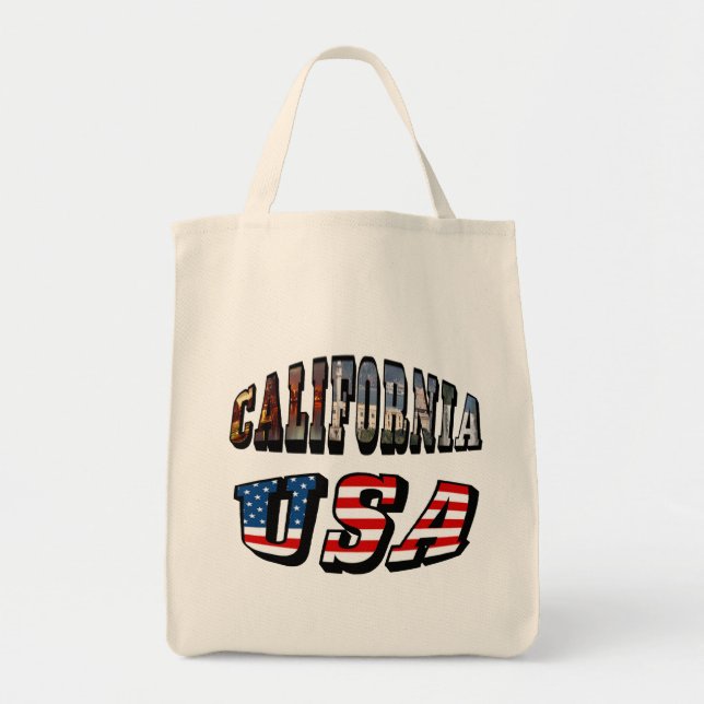 Tote Bag Texte du drapeau de la Californie (Devant)