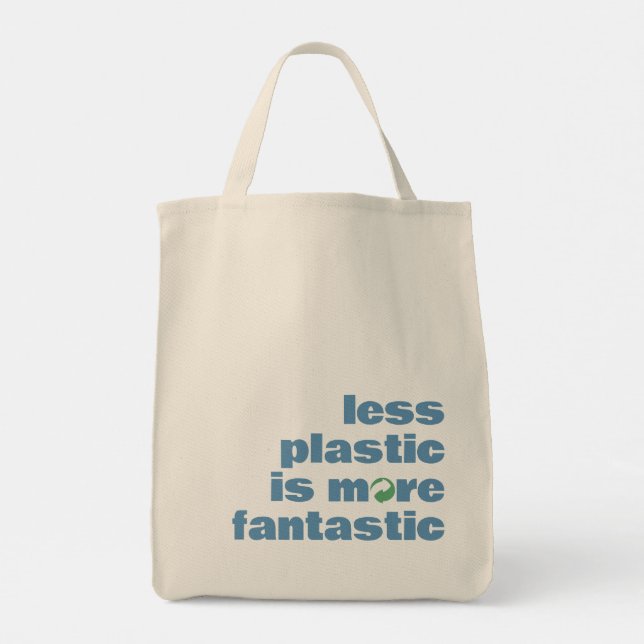 Tote Bag Texte minimum - Achats réutilisables (Dos)