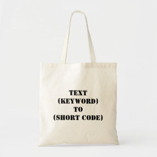 TOTE BAG TEXTE (MOT-CLÉ) À (CODE COURT)