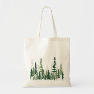 Tote Bag Texte personnalisé Forêt de pins