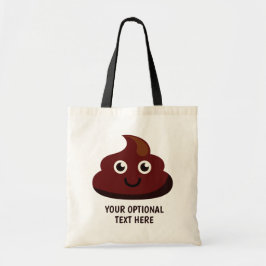 Tote Bag Texte personnalisé Funny Poop tots 2 : heureux