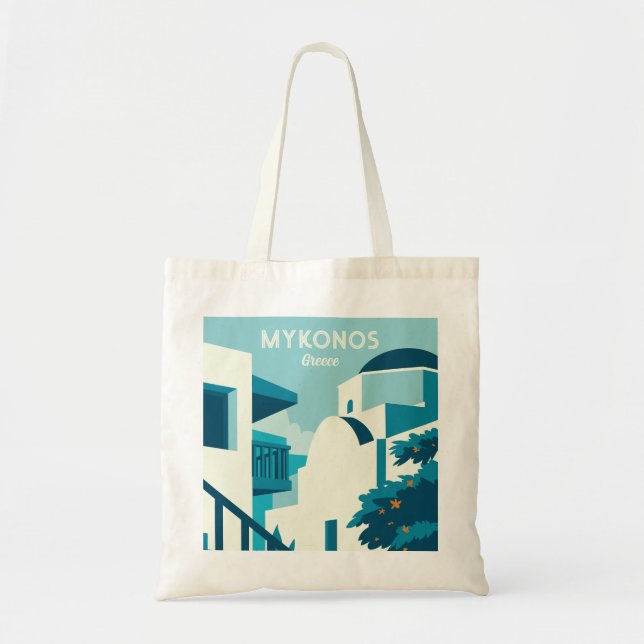 Tote Bag Texte personnalisé Grèce (Devant)
