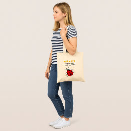 Tote Bag Texte personnalisé sœur coccinelle