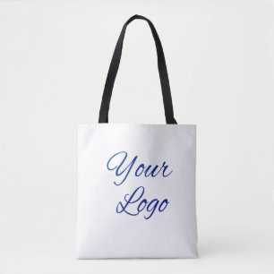 Tote Bag texte simple minimal ajoutez votre logo/dessin ici