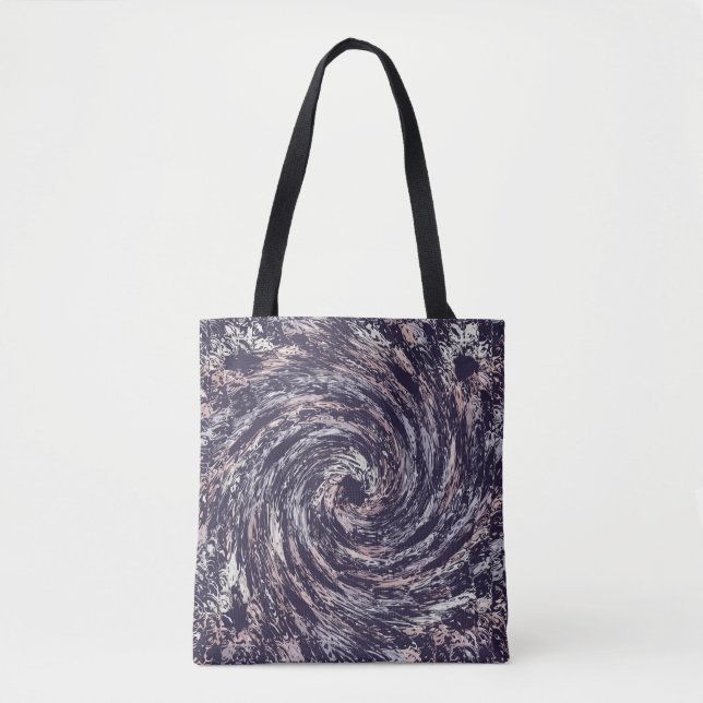 Tote Bag Texture abstraite de remous (Devant)