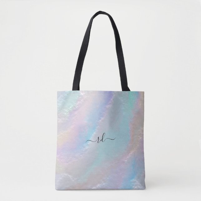 Tote Bag Texture arc-en-ciel Abstraite (Devant)