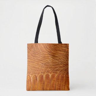 Tote Bag Texture de la peau d'autruche : Papier peint luxue
