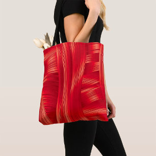Tote Bag Texture dynamique des muscles rouges Abstraite