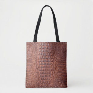Tote Bag texture en cuir Brown fond abstrait, vieilli, anim