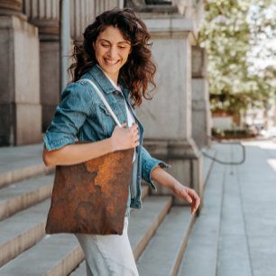 Tote Bag Texture rouille Grunge Arrière - plan Design métal