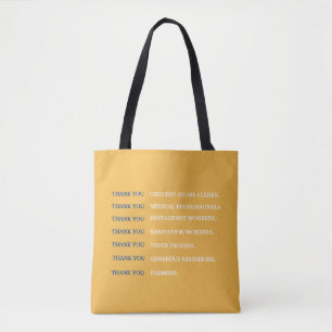 Tote Bag Thank you workers