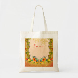 Tote Bag Thanksgiving Automne Automne Maple Feuilles et cit