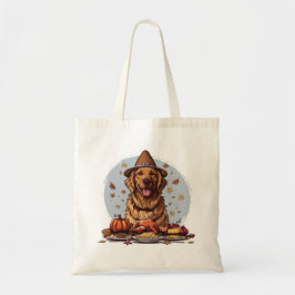 Tote Bag Thanksgiving Golden Retriever Chien
