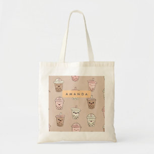 Tote Bag Thé à bulle de lait neutre personnalisé