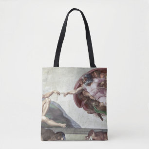 Tote Bag <The Creation of Adam> par Michaël Angelo