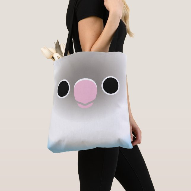 Tote Bag The face of a Pastel blue masked lovebird (De près)