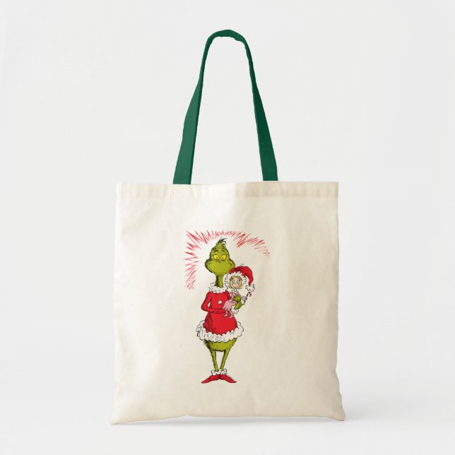 Tote Bag The Grinch Holds Cindy Lou Who (Devant)