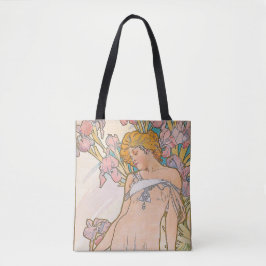 Tote Bag The Iris (1897) par Alphonse Mucha