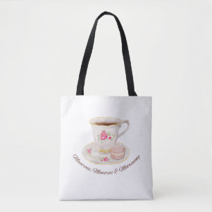 Tote Bag Thé Party Élégant Mariage Shower Enterrement de Vi