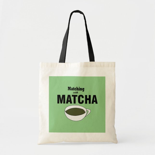 Tote Bag Thé vert Matcha (Devant)