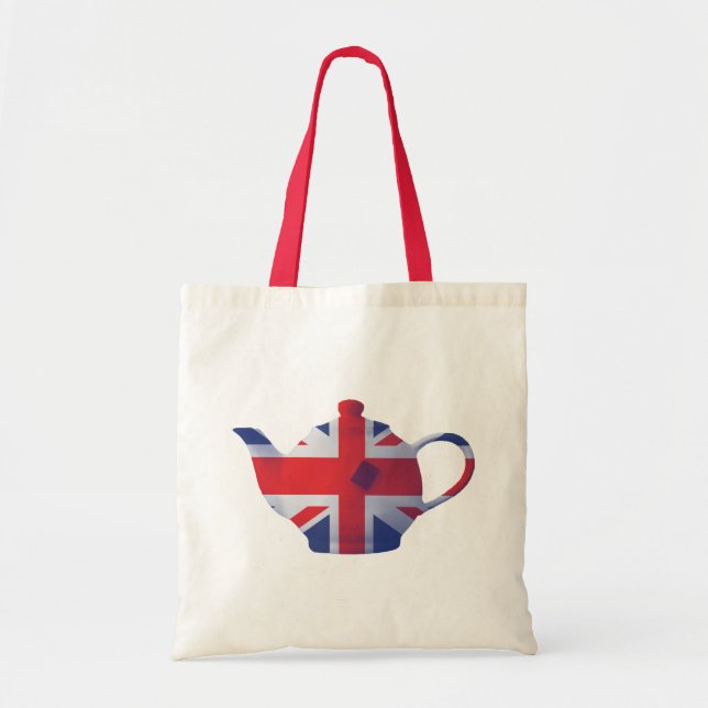 Tote Bag Théière d'Union Jack (Devant)
