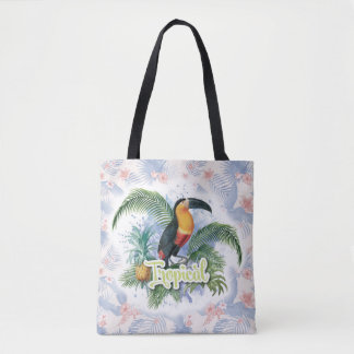 Tote Bag Thème du perroquet tropical