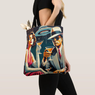 Tote Bag Thème Gangster Martini Party d'ère spatiale Las Ve