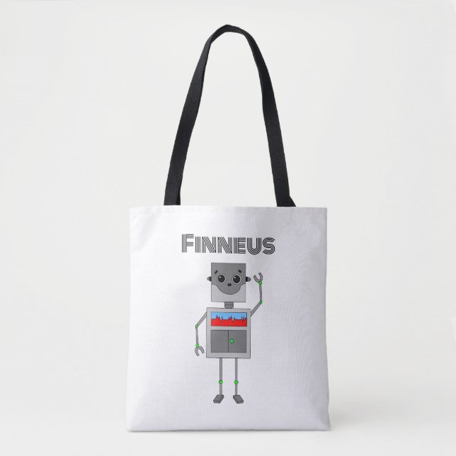 Tote Bag Thème Robot personnalisé (Devant)