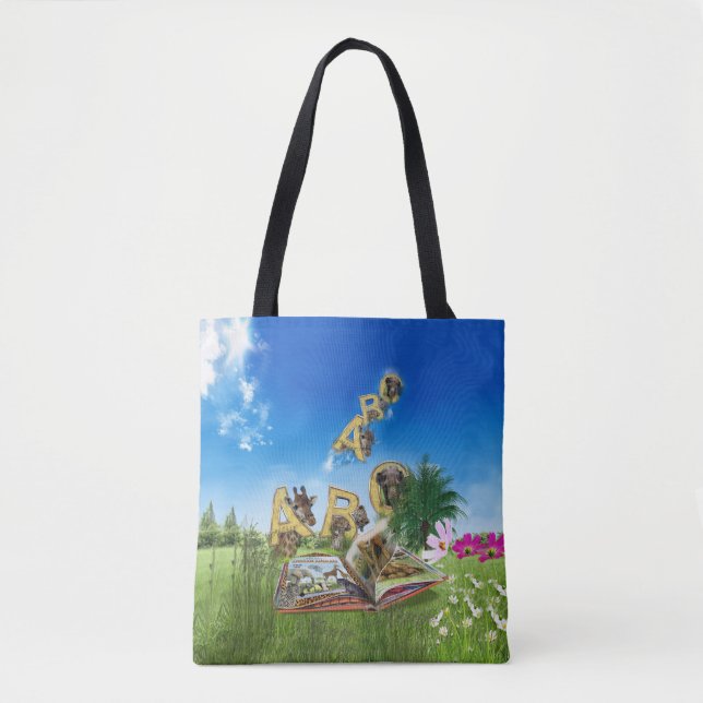 Tote Bag Thèmes ABC Capital Alphabet. (Devant)