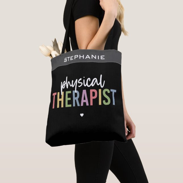 Tote Bag Thérapeute physique personnalisée Diplôme PT (De près)